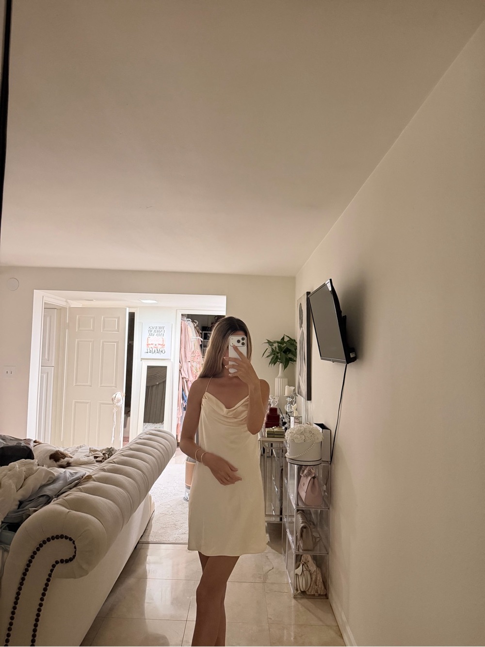 Zara satin dress